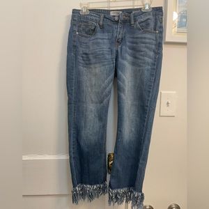 Judy Blue fringed jean